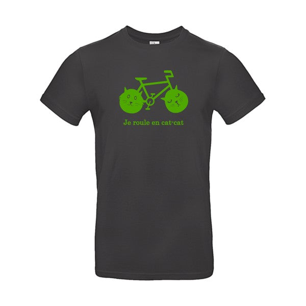 cat-cat bike flex Vert pomme B&C - E190 T-shirt|Used Black||2XL