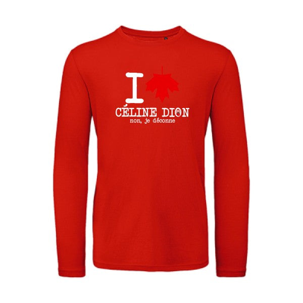 I loVe Céline | T-shirt original LSL Fire Red 2XL