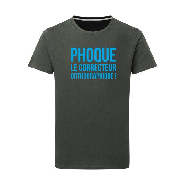 Phoque - Flex bleu clair Tshirt original Charcoal  5XL