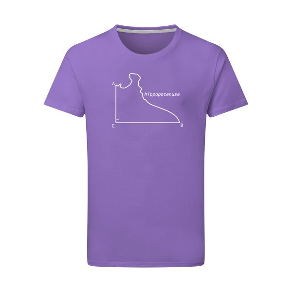 Hippopotenuse - Flex Blanc Tshirt original Aster Purple  2XL