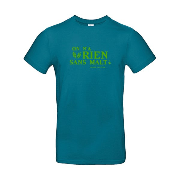 On n'a rien sans malt Flex Vert pomme |E190 T-shirt|Diva Blue||2XL