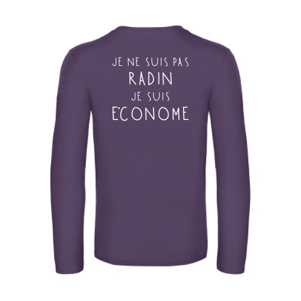 picsou - t shirt- manches- longues- original- humour- Urban Purple impression Dos