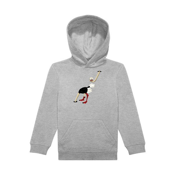 sweat capuche enfant Sports Grey Autruche