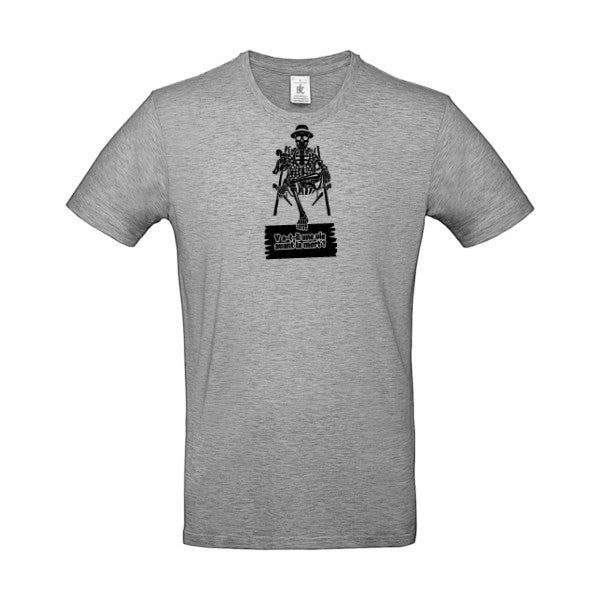 Y a-t-il une vie avant la mort ? flex noir B&C - E190 T-shirt|Sport Grey||5XL