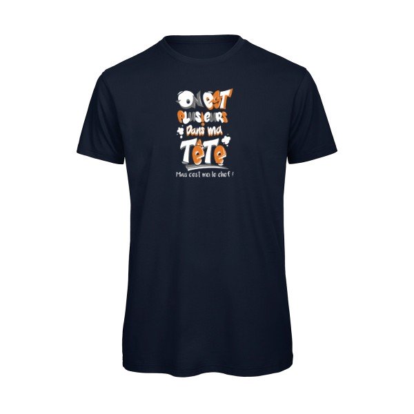 T-shirt humour original C Est Moi Le Chef T Shirt couleur Navy