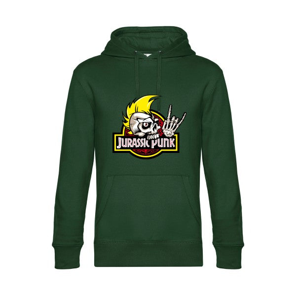 Jurassik-Punk- Sweat à capuche original Bottle Green - RueDuTeeshirt