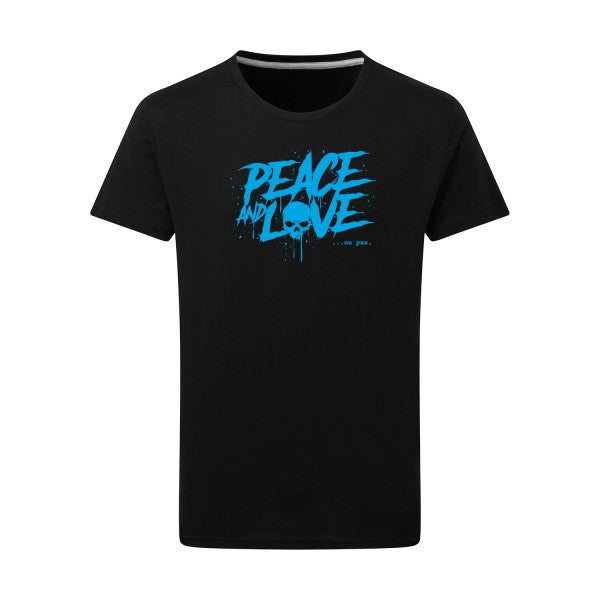 Peace or no peace - Flex bleu clair Tshirt original Dark Black  4XL