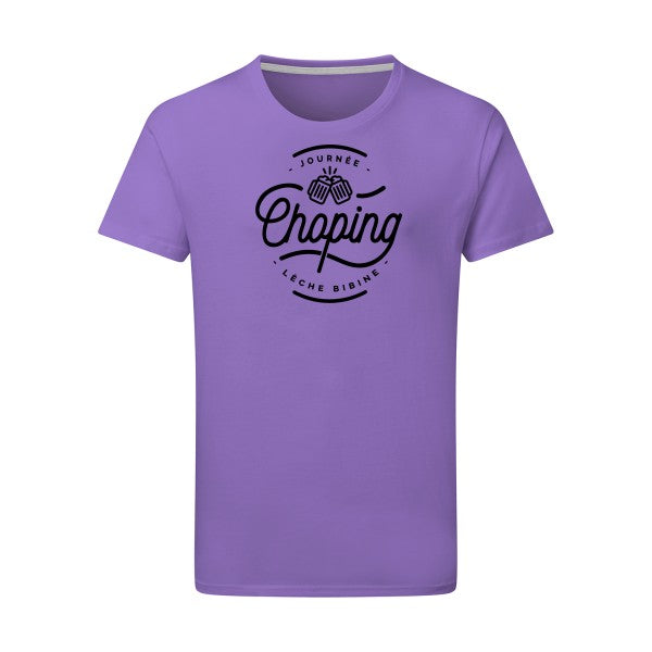 Journée Choping - Flex noir Tshirt original Aster Purple  2XL