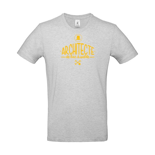 Architecte de bac à sableFlex jaune or- T-shirt E190|Ash||2XL