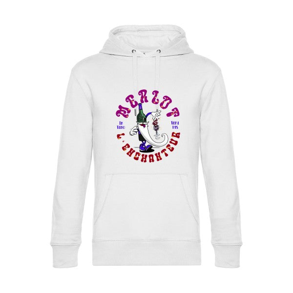 Merlot-l’enchanteur-- Sweat à capuche original White - RueDuTeeshirt