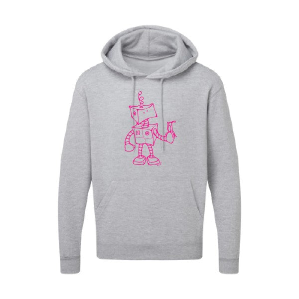 Robot & Bird Rose Fluo SG - Hooded Sweatshirt Sweat capuche