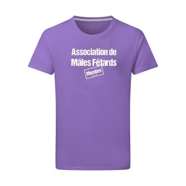 Association de Mâles Fêtards - Flex Blanc Tshirt original Aster Purple  2XL