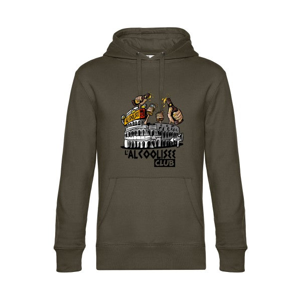 ALCOOLIZEE- Sweat à capuche original Khaki - RueDuTeeshirt