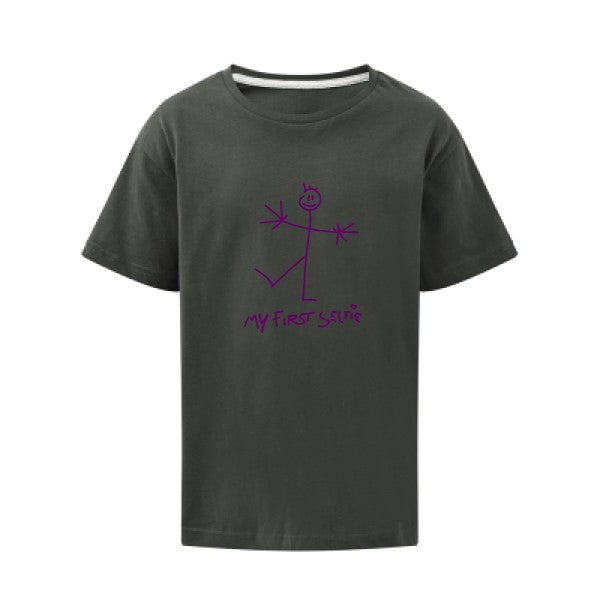 First Selfie Flex Violet SG - Kids T-shirt enfant Charcoal Taille 152 (11-12/2XL)