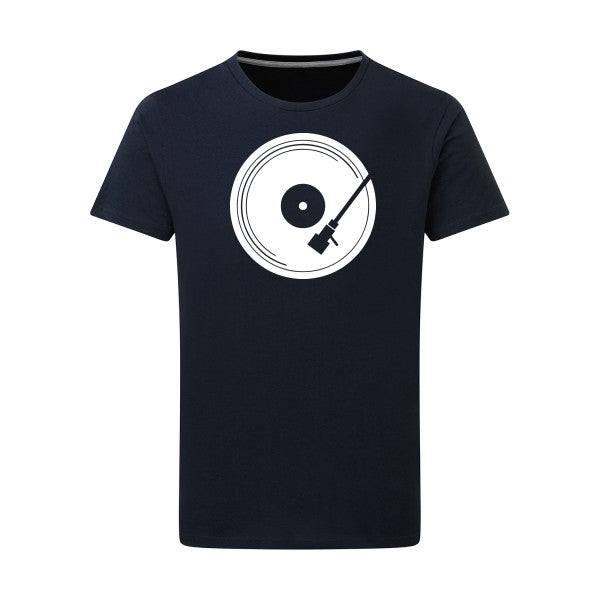 Last Dj -Flex Blanc sur T-shirt SG  Navy  5XL