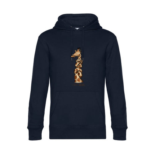 1-tete-2-noeuds- Sweat à capuche original Navy Blue - RueDuTeeshirt