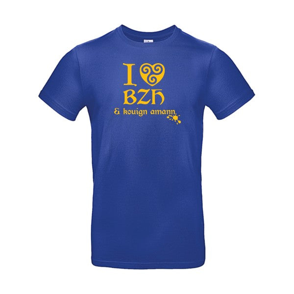 Love BZH & kouignFlex jaune or- T-shirt E190|Cobalt Blue||2XL