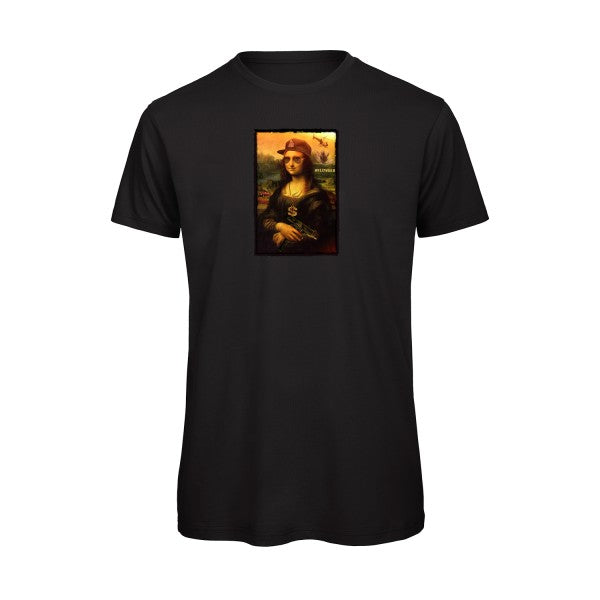 T-shirt humour original La Joconde T Shirt couleur Black
