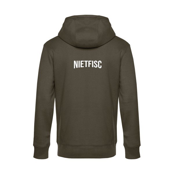 NIETFISC sweat shirt original Khaki flex Blanc impression Dos