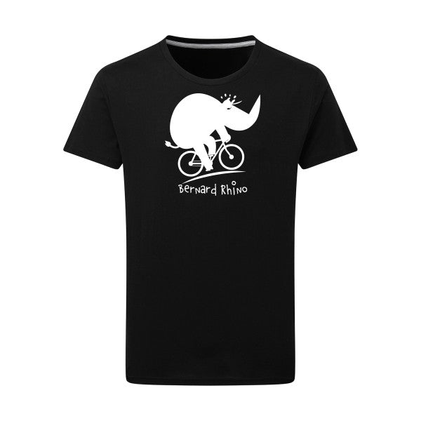 Bernard Rhino Blanc -Flex Blanc sur T-shirt SG  Dark Black  4XL