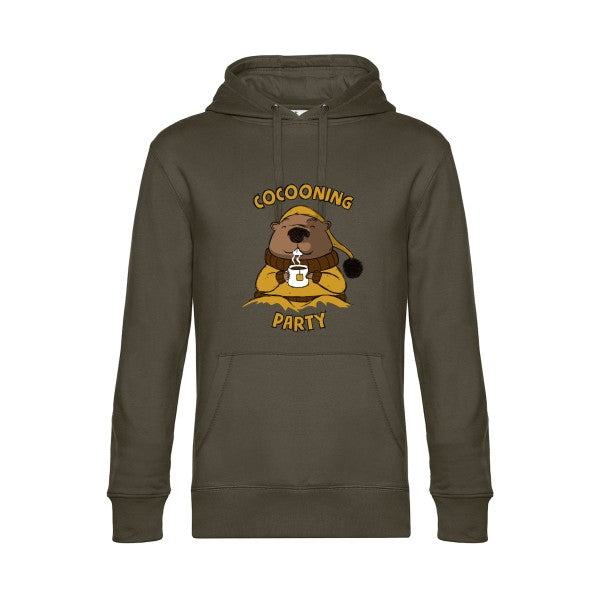 Cocooning- Sweat à capuche original Khaki - RueDuTeeshirt