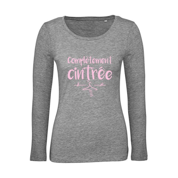 ComplÃ¨tement cintrÃ© Rose |   T shirt manches longues femme|100% bio