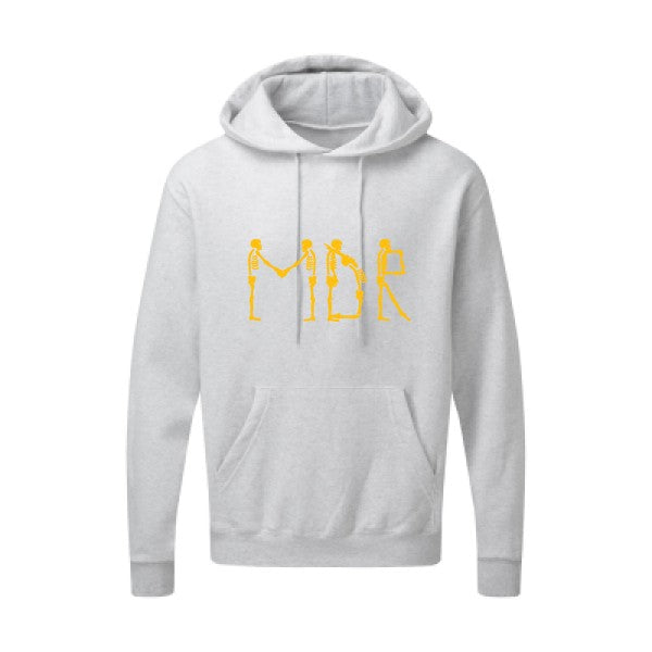 MDR |Sweat  capuche humoristique jaune Or 