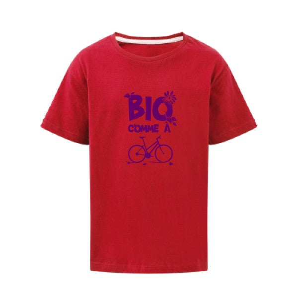 Bio comme un vélo Flex Violet SG - Kids T-shirt enfant Red Taille 152 (11-12/2XL)