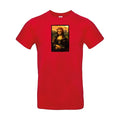 T-shirt humour original La Joconde T Shirt couleur Red