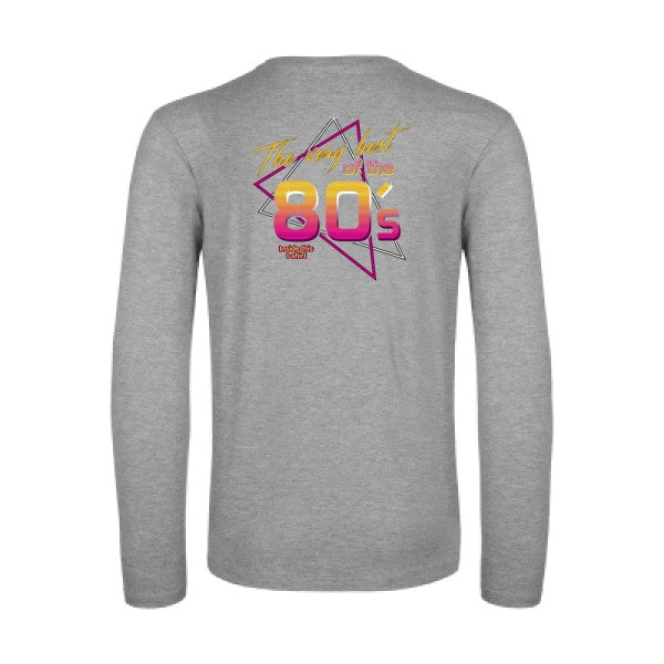 annee-80s-t-shirt-manches-longues-original-humour -Sport Grey