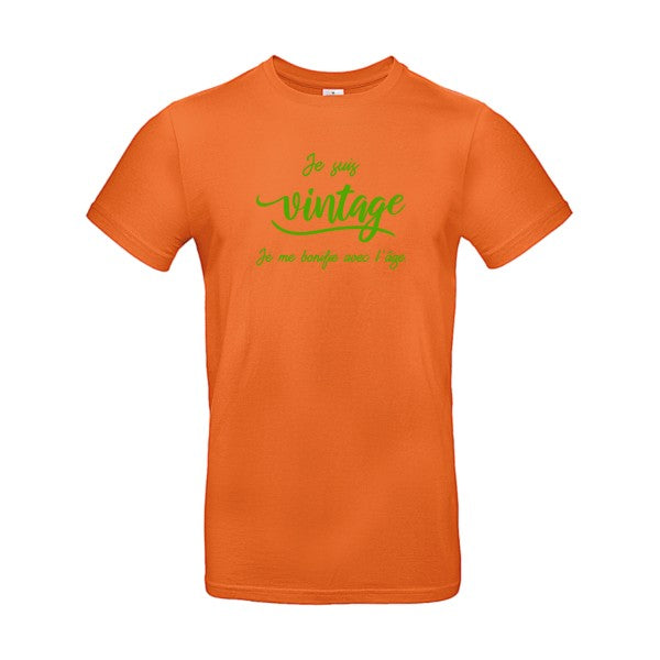 Je suis vintage  flex Vert pomme B&C - E190 T-shirt|Urban Orange||2XL