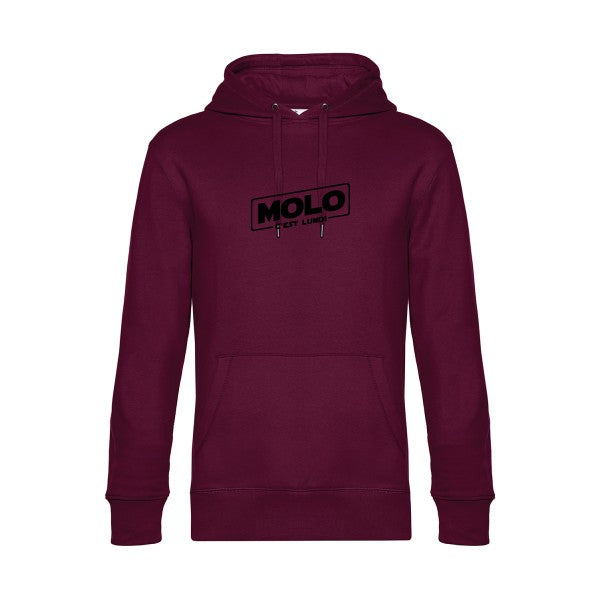 Molo-c-est-lundi sweat shirt original Burgundy flex Noir impression Face