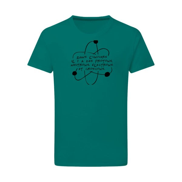 L'univers noir -Flex noir sur T-shirt SG  Emerald Green  2XL