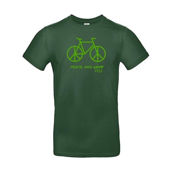 Peace and vélo Flex Vert pomme |E190 T-shirt|Bottle Green||2XL