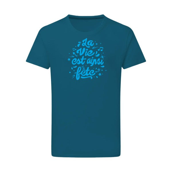 La vie est ainsi fête - Flex bleu clair Tshirt original Petrol  2XL