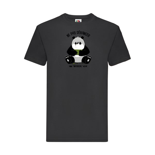 Ne pas déranger Fruit of the loom 205 g/m² T-shirt/ noir