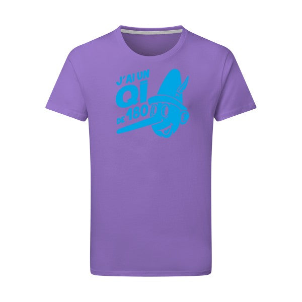 Quotient intellectuel - Flex bleu clair Tshirt original Aster Purple  2XL