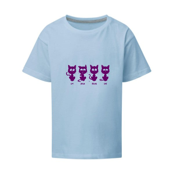 un deux trois cat Flex Violet SG - Kids T-shirt enfant Sky Taille 152 (11-12/2XL)