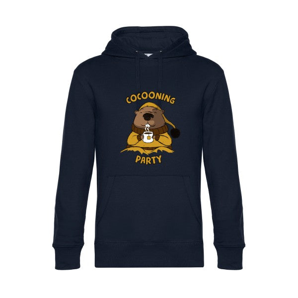 Cocooning- Sweat à capuche original Navy Blue - RueDuTeeshirt