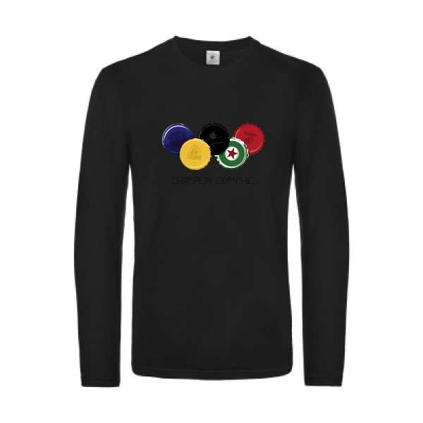 champion-olymp-hic-t-shirt-manches-longues-original-humour -Black