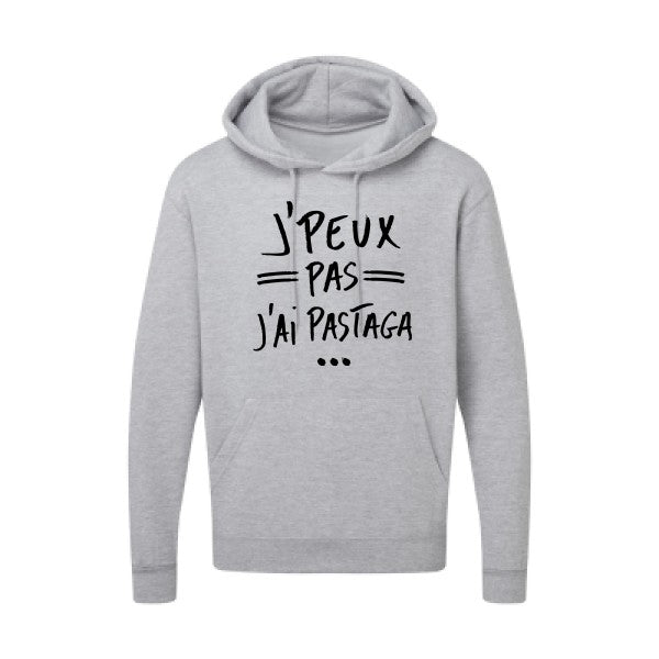 J'peux pas j'ai pastaga Noir |Sweat capuche imprimé homme