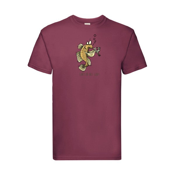 Goby or not goby Fruit of the loom 205 g/m² T-shirt/ bordeaux