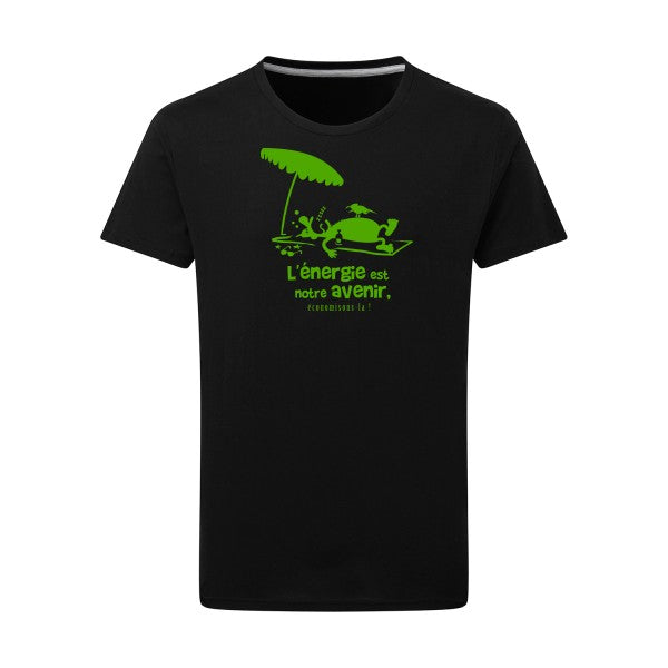 l'énergie est notre avenir vert pomme -Flex vert pomme sur T-shirt SG  Dark Black  4XL