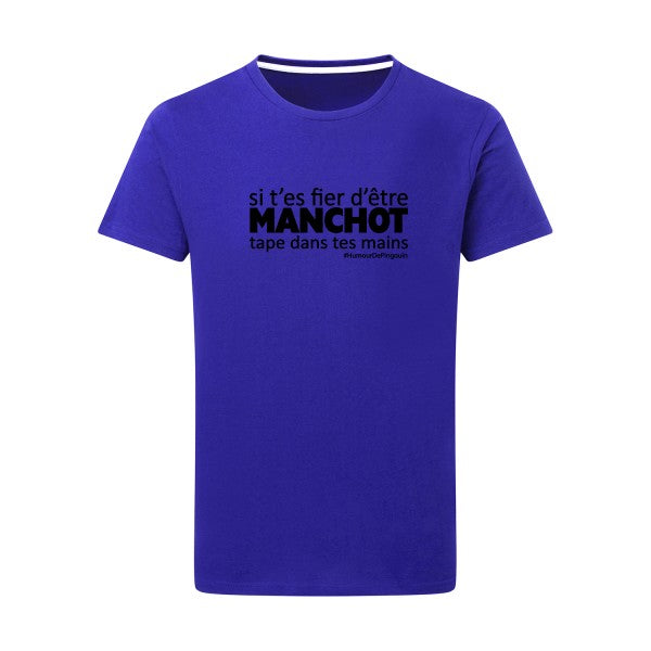 Manchot noir -Flex noir sur T-shirt SG  Royal Blue  5XL