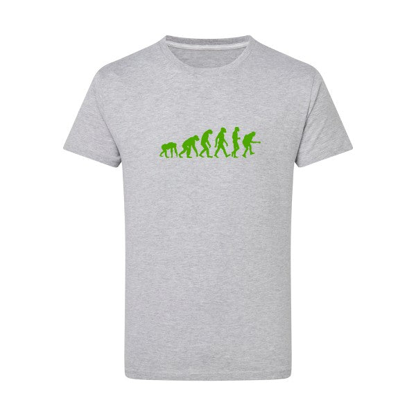 Rock Evolution vert pomme -Flex vert pomme sur T-shirt SG  Light Oxford  5XL