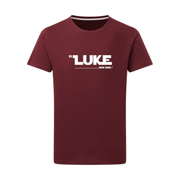 Luke... -Flex noir sur T-shirt SG  Burgundy  2XL