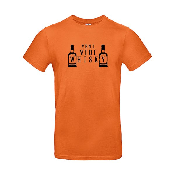 VENI VIDI WHISKY Flex noir |E190 T-shirt|Urban Orange||2XL