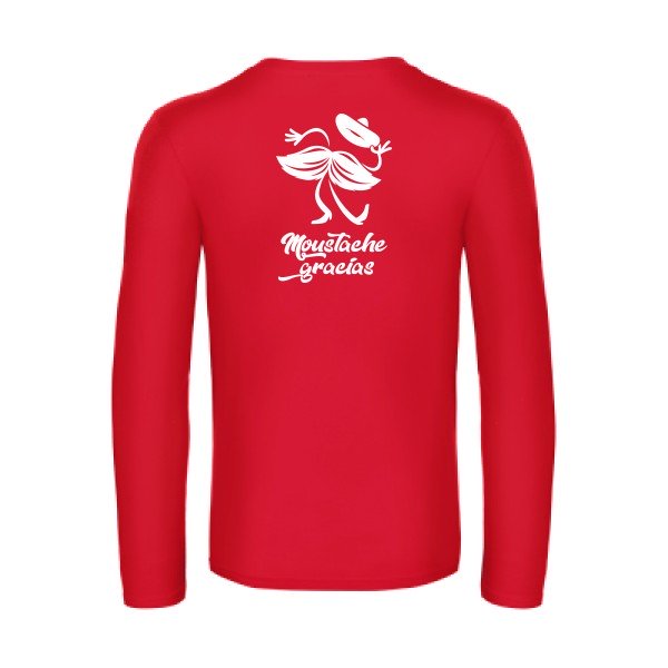presqu spagnol - t shirt- manches- longues- original- humour- Red impression Dos