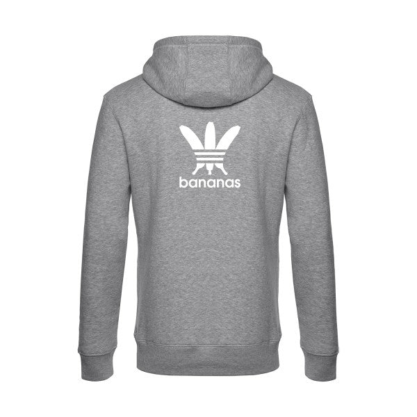 bananas sweat shirt original Heather Grey flex Blanc impression Dos