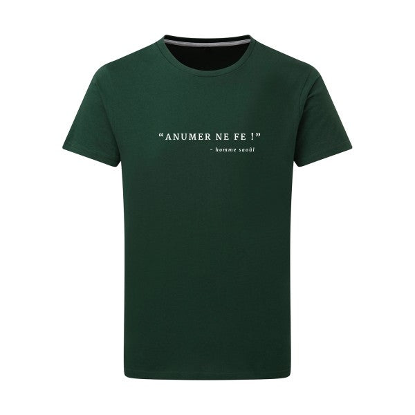 ANUMER NE FE! Blanc -Flex Blanc sur T-shirt SG  Bottle Green  2XL